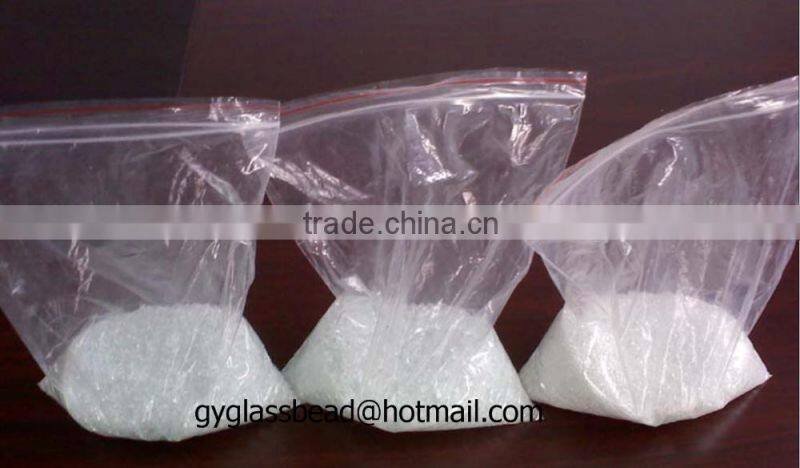 transparent glass sand