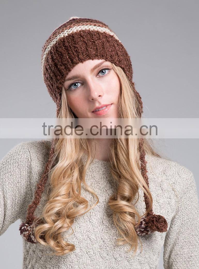 Korean Ladies fashion hat Dan Caesar turtleneck knitted hat Baotou warm winter hat