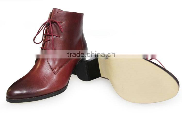 2015 newest style women ankle boot lower heel for women comfortable beautiful women boot