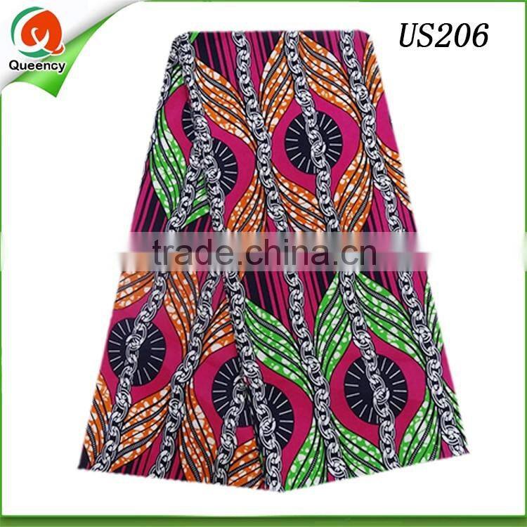 2016 cheap wax print fabric guangzhou wax hollandais printed fabric for women clothing on sale