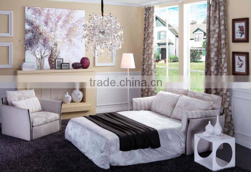 S9322 metal folding sofa cum bed modern design sleeper sofa bed with matress