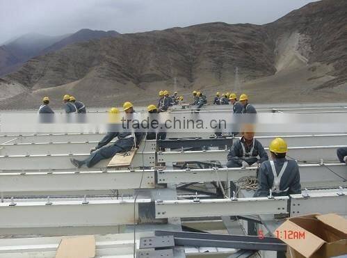 painted steel structure canopy hotel building