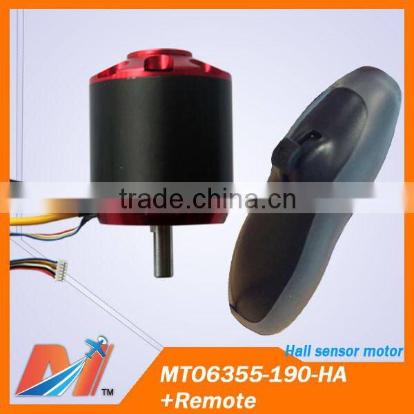 Maytech remote electric skateboard 6355 190KV hall sensor motor + remote controller