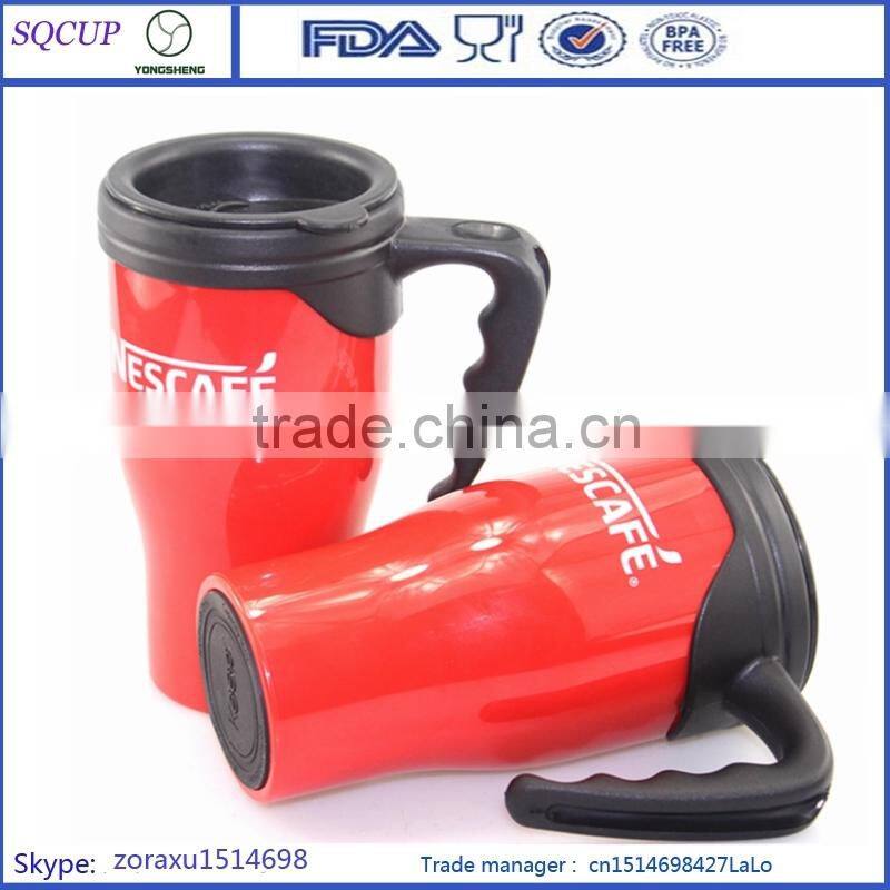 Wholesale PP Material 16oz Coffee Mug for coffee hot insulated travel drinking cup with Handle
