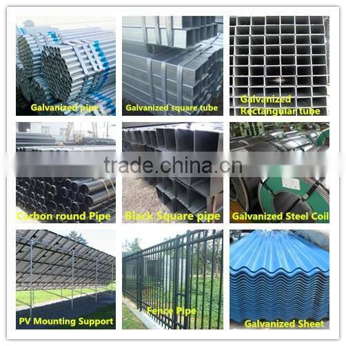 ERW Welded Q235 Galvanized Pipe Steel Factory
