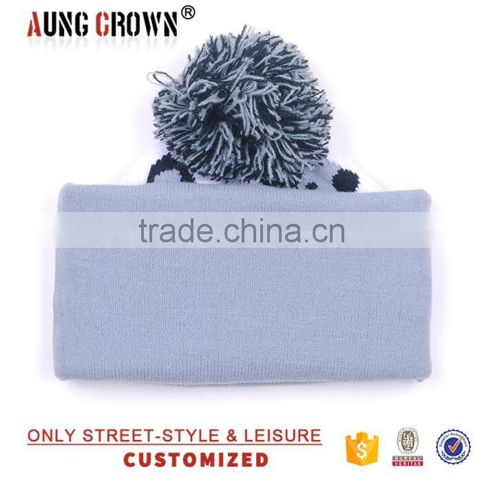 embroidered 100% acrylic beanie hat wholesale