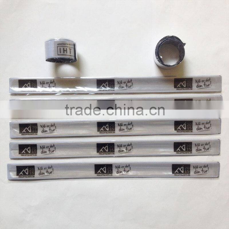 custom slap bracelet running reflective