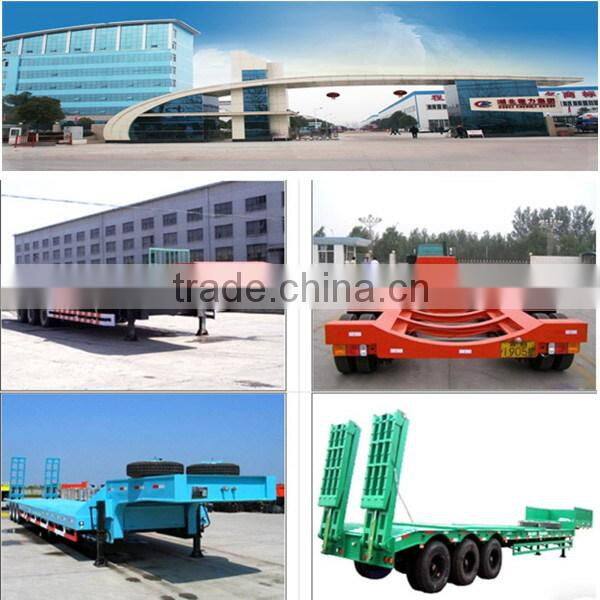 Top level newest low bed truck traile