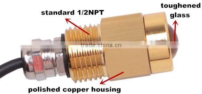 9W Copper Led Drain Plug Light IP68 Submersible Lights for Boat Lighting