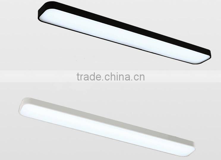 retangular white or black square ceiling panel light