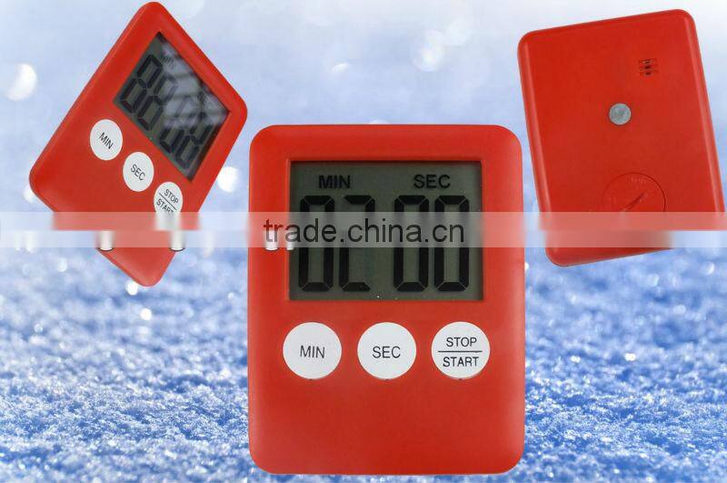 Silver portable magnetic digital eletric countdown timer