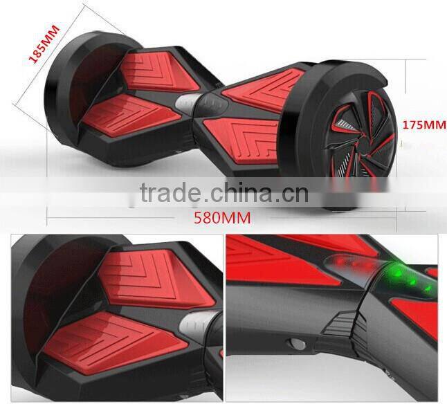 8 inch self balancing electric scooter 2 wheel smart scooter bluetooth speaker 2015 facory price