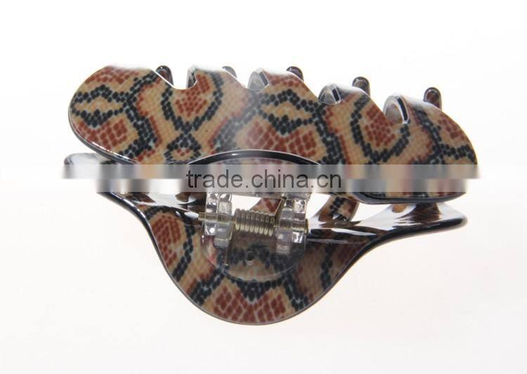 ladies fancy leopard vintage hair claw clips hair clips