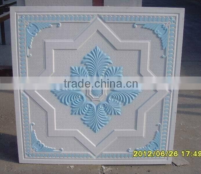 new colour gypsum ceiling board with fiberglass