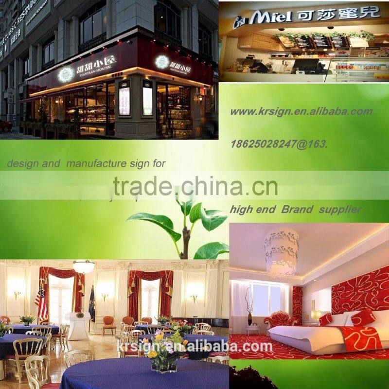 backlit lighted alphabet metal letter sign for building advertising