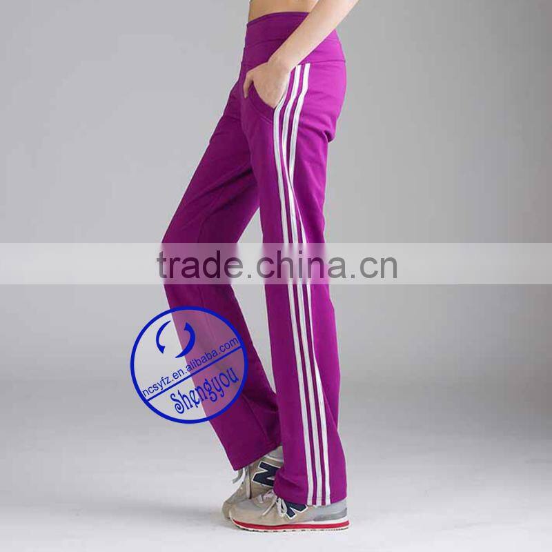 Wholesale custom quality cotton plain women jogger sweatpants