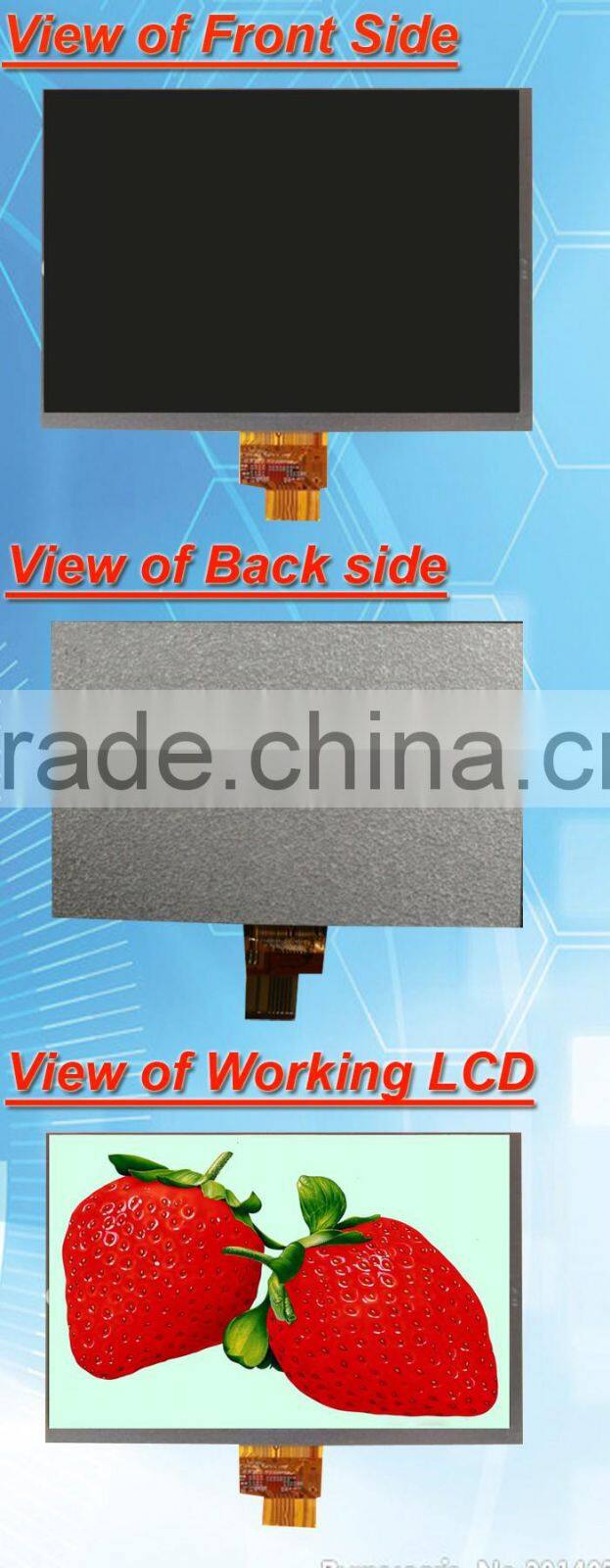 8inch 1024*768 high pixel lvds IPS module screen with 350nits brightness