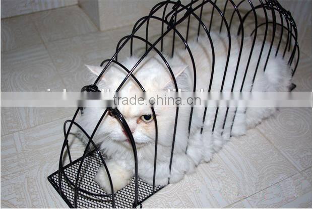 Black Iron Wire Dedicated Transport Bath Pets Cat Safe Gird Separation Cage
