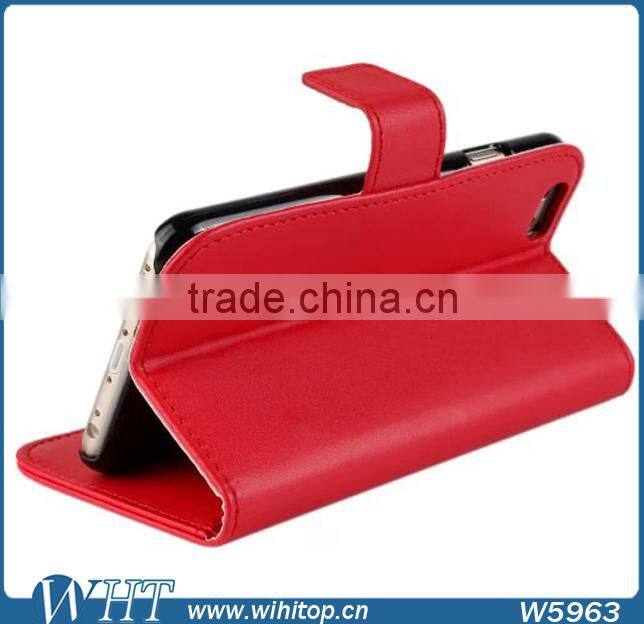 5.5 Inch Leather Case for iPhone 6 Puls Flip Wallet Case with Ultra Thin Stand New Phone Case