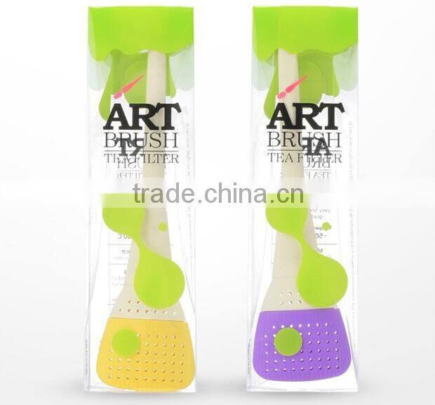 tea strainer silicone tea strainer art brush tea strainer