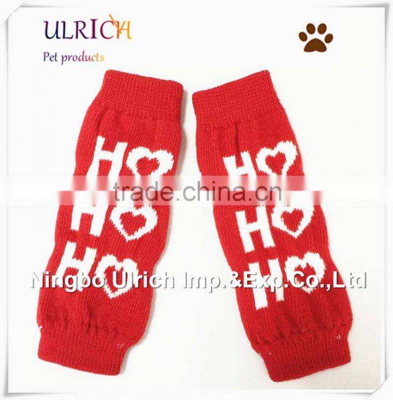 S8 new design cotton checks knitted dog socks