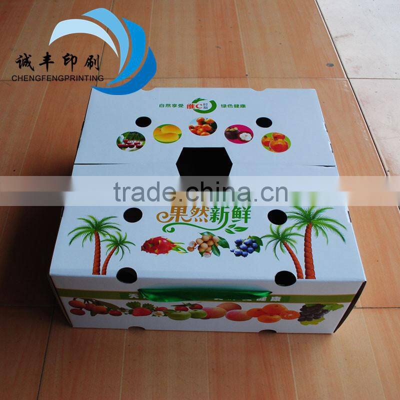 Custom printing corrugated carton for kiwi berry fruit package
