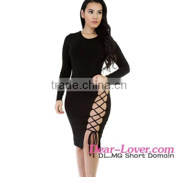 Black Laced up adult beautiful light upww sexy image com bodycon dress