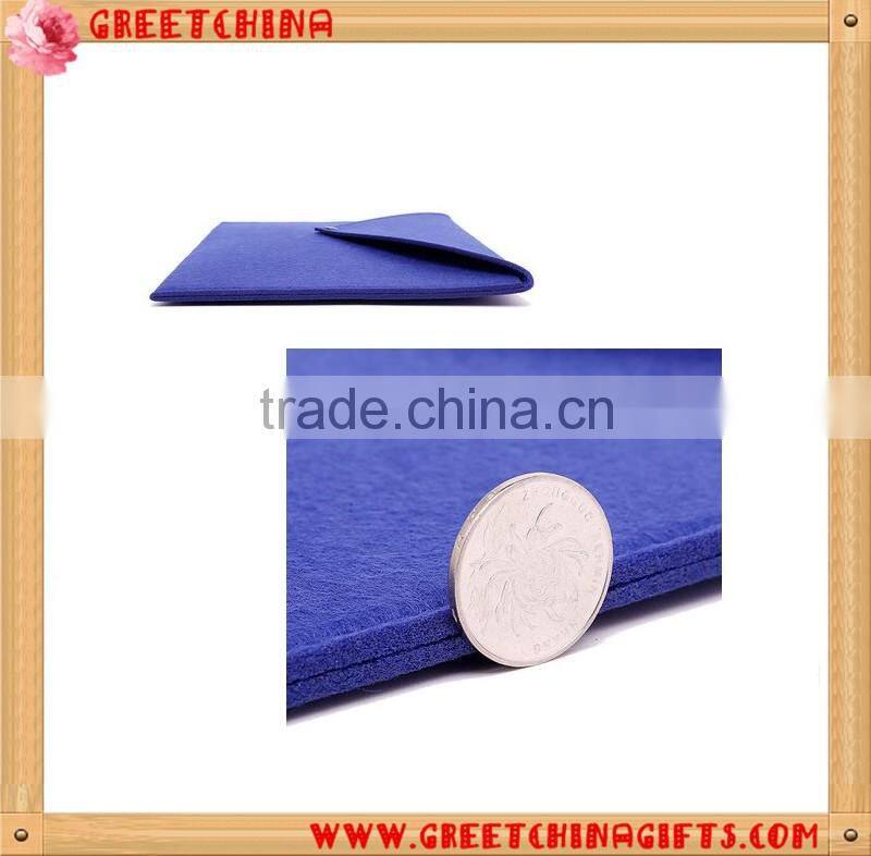 Best seeling Custom logo Felt Laptop Sleeve Bag with Button Closure for 11" 13" 15" notebook