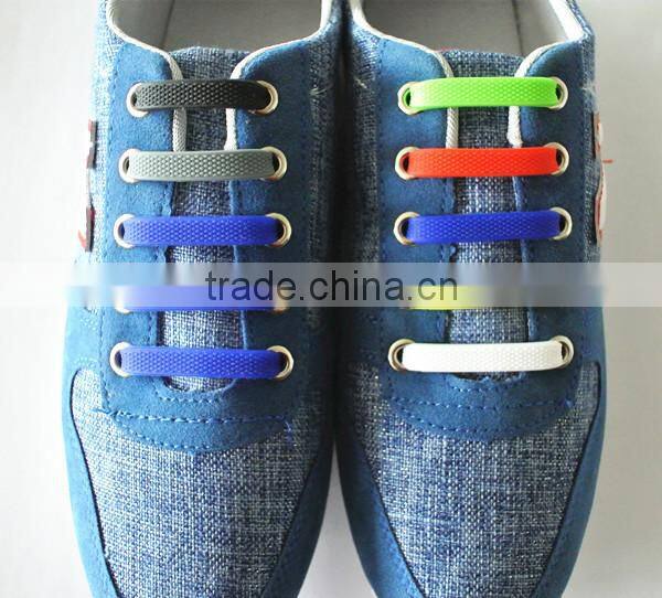 Colorful patented elastic shoelaces, No tie silicone shoelaces, Fashionable shoelaces rongjiamei
