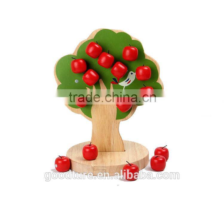 Wooden Magnetic Apple Tree