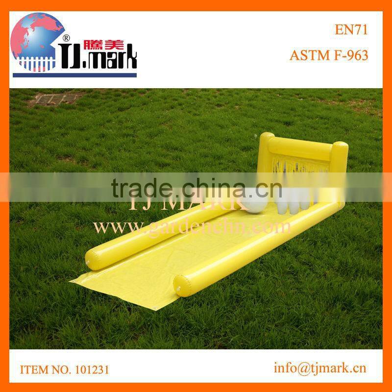 Lawn game inflatable soccer goal