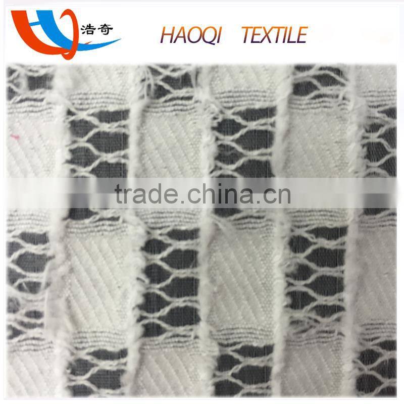 gird jacquard pattern 30% nylon and 70% cotton yarn fabric for girls dress