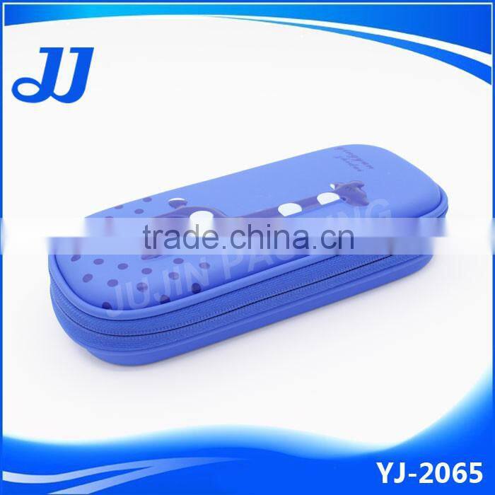 Hot Selling EVA zipper cartoon custom pencil case with compartments