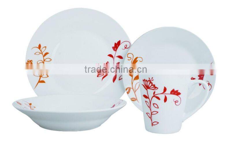wholesale pure white nice design hotel porcelain used restaurant dinnerware