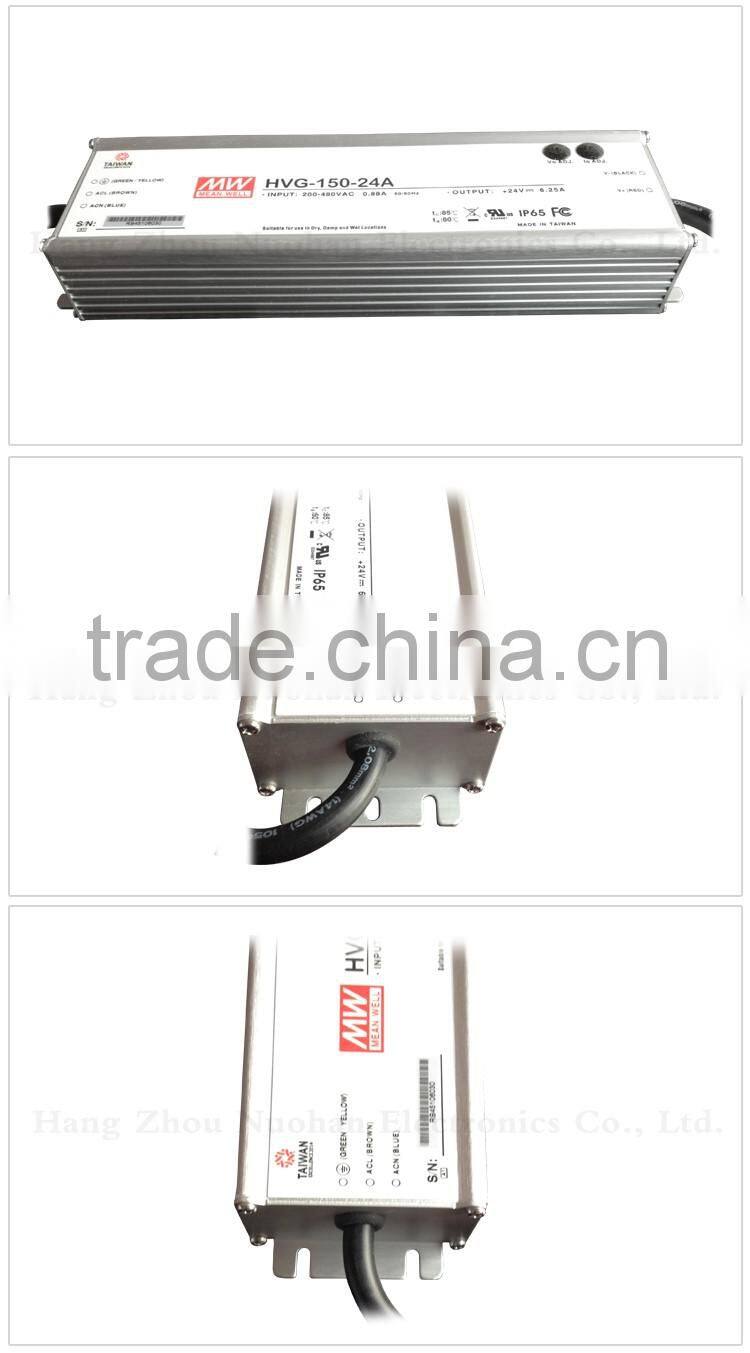 Mean Well 150W 24V led driver street light/ 150W led transformer driver/high power led driver