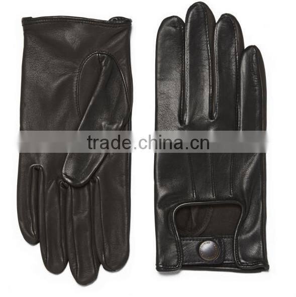 fashion lambskin leather wrist glove leather driving gloves