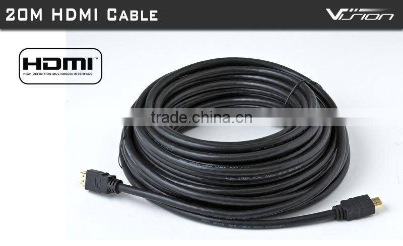 Vision High speed gold plated 20m HDMI Cable with best competitive price
