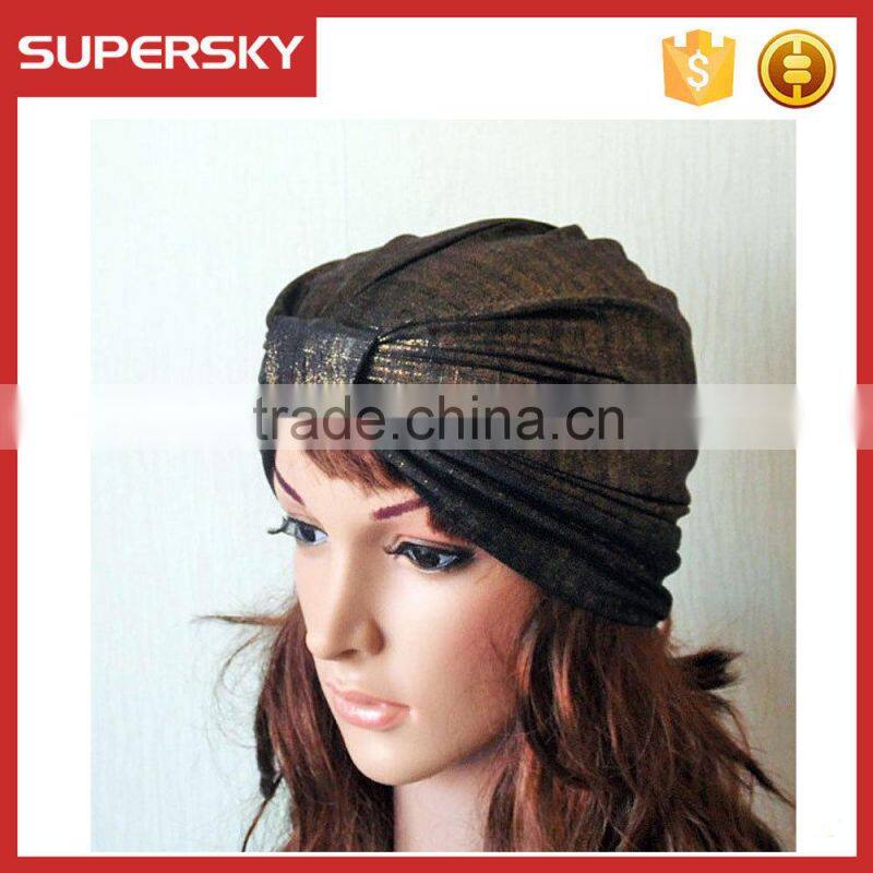 A-146 fashion hair turban hat fashion jersey twist turban women stretch turban hat