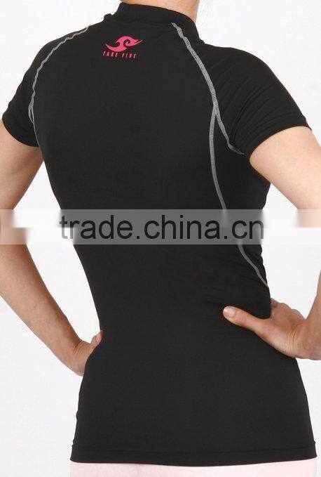 shorts leeve t shirt, polyester t shirt, compression t shirt for women