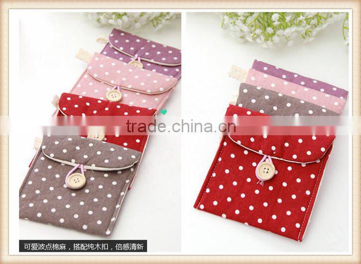 2014 new designed wholesale canvas coin purse wallet