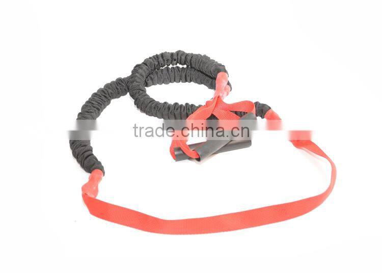 Extra Heavy 4 Feet sleeved latex fitness chest expander exercises