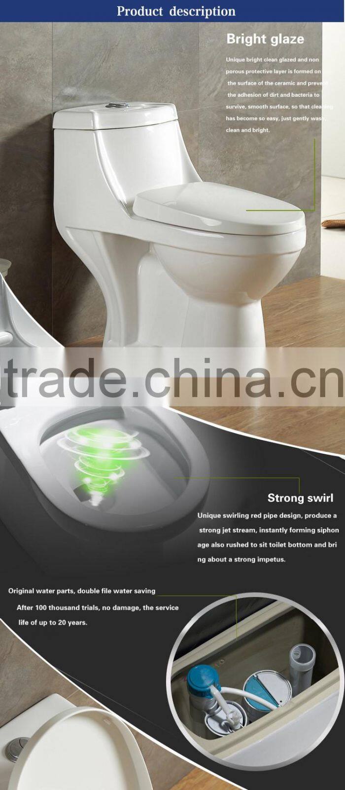 Sanitary China Sanitary Ware toilet flush