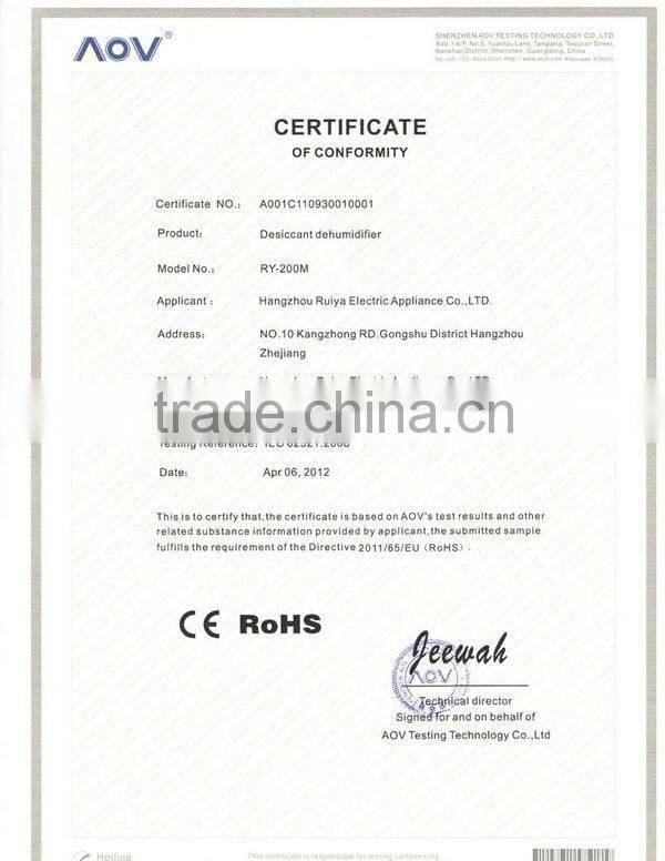 Economic RY-60M9 Portable Small Desiccant Dehumidifier