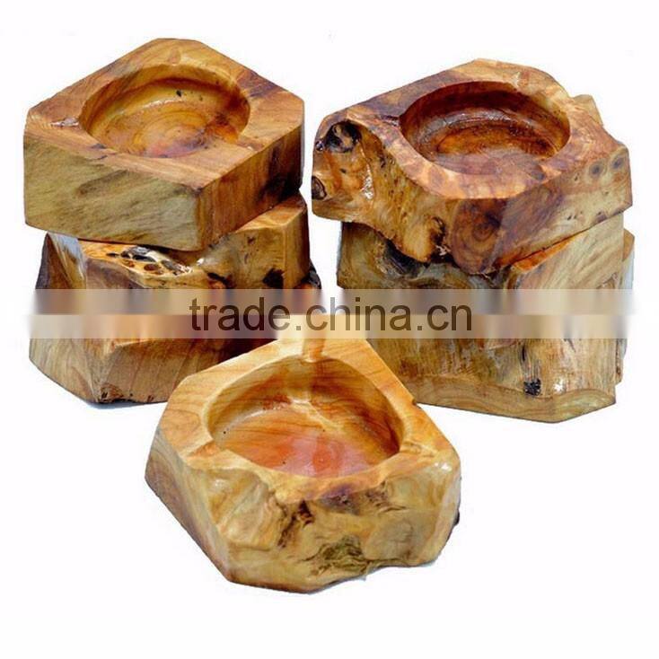 Creative Features wood ashtray hot selling fir root ashtray