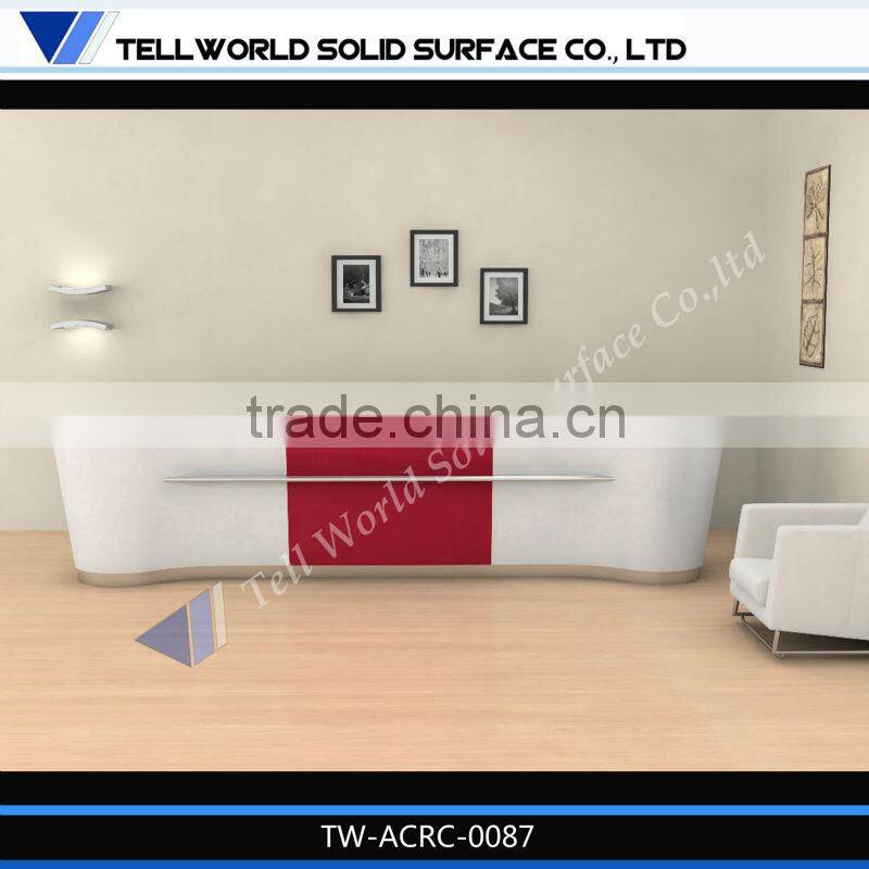 2014 morden design reception desk beauty salon standing reception desk