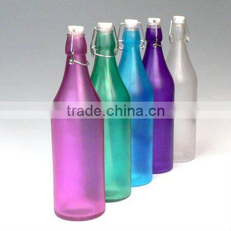 food grade drinking water swing top 500ml glass water bottles