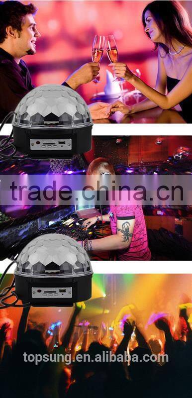 magic rgb discoteca support mp3 sd/tf card