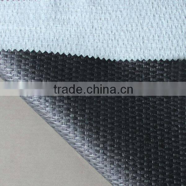 PU 0.6mm TC backing embossed leather for india market