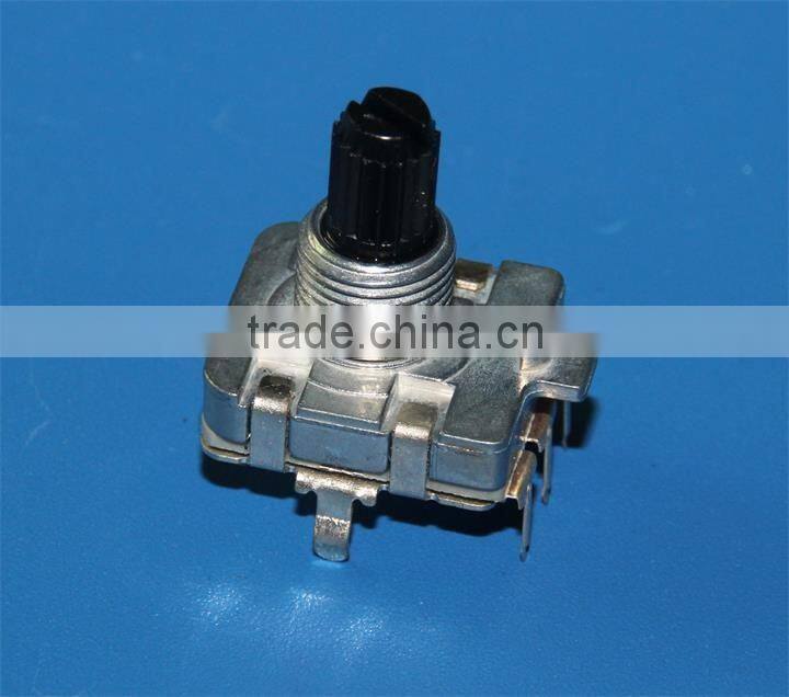HW-16E 16mm rotary encoder and rotary encoder with flat shaft electric 12&24 detents rotary encoder
