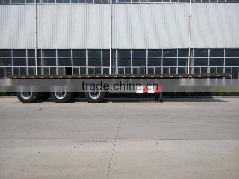 20",40" container transportatin Tri-axle Flatbed Semi-trailer 40T